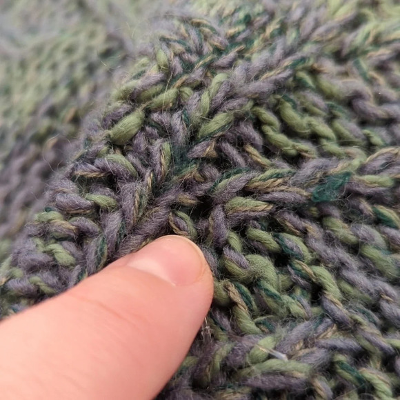 Mountain Warehouse Green Purple Blend Scoop Neck Knit Sweater  Top Woman 8 - Picture 11 of 11